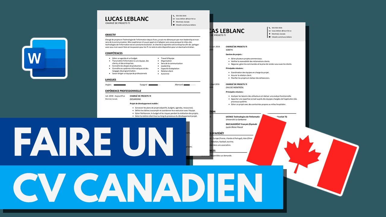 Comment Faire un CV Canadien 2026 - Normes et Modèle Gratuit