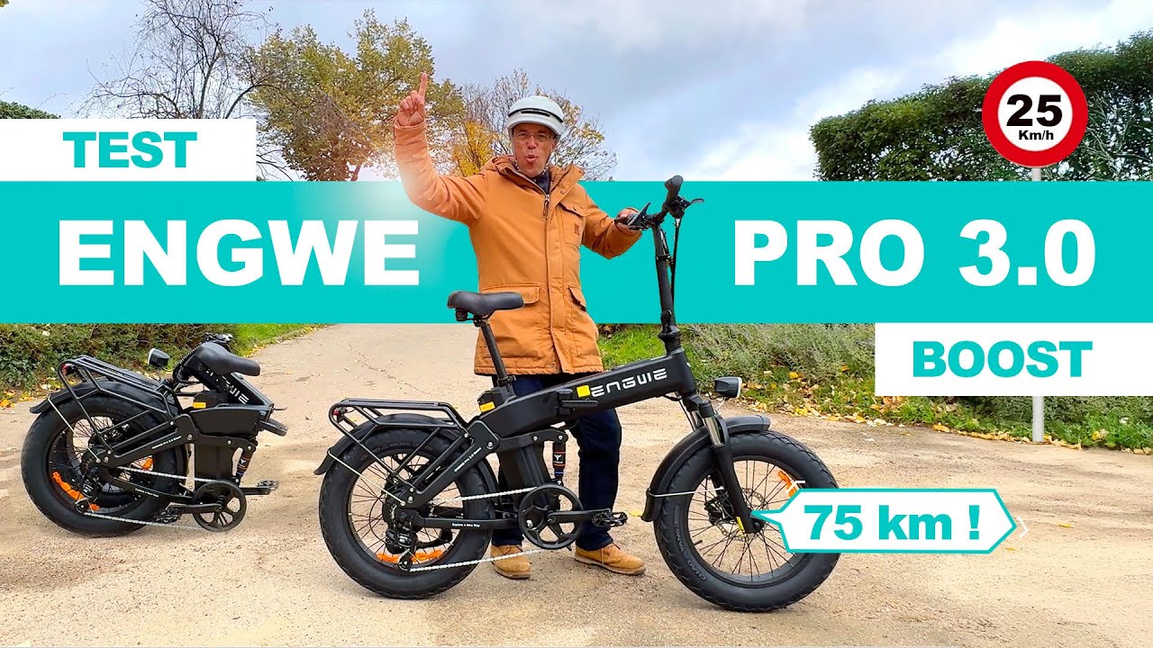INCROYABLE fatbike pliable ⚡️ tout suspendu Engwe Engine Pro 3.0 Boost