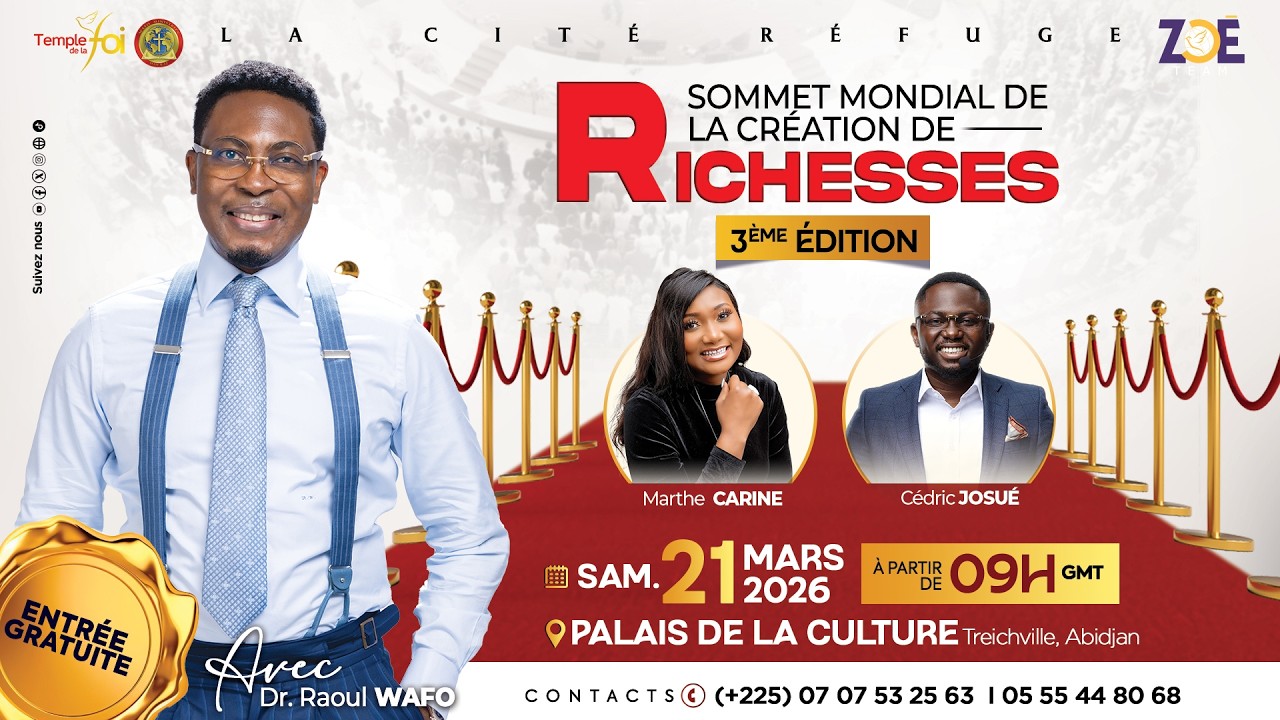 🌟SOMMET MONDIAL DE LA CRÉATION DE RICHESSES💰✨👉🏽 3ème édition