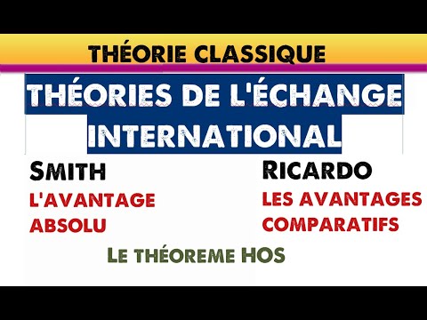 Théories d'échange international A.1 / Smith - Ricardo - HOS