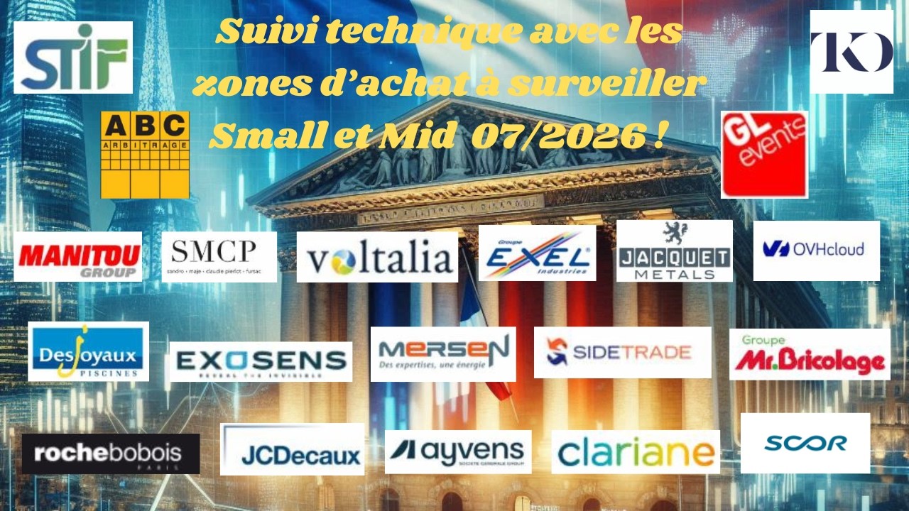Bourse : Faut-il acheter maintenant ? Suivi technique Small et Mid Caps du mois 07/2026 !