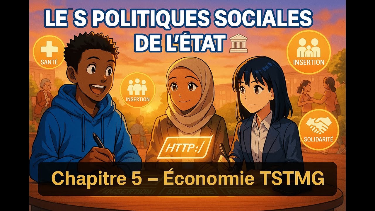 🇫🇷 Chapitre 5 TSTMG - ECONOMIE  – Les politiques sociales de l’État