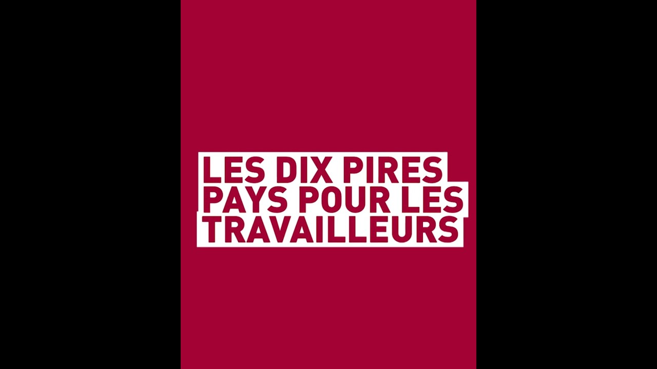 Les 10 Pires Pays pour les Travailleurs en 2025