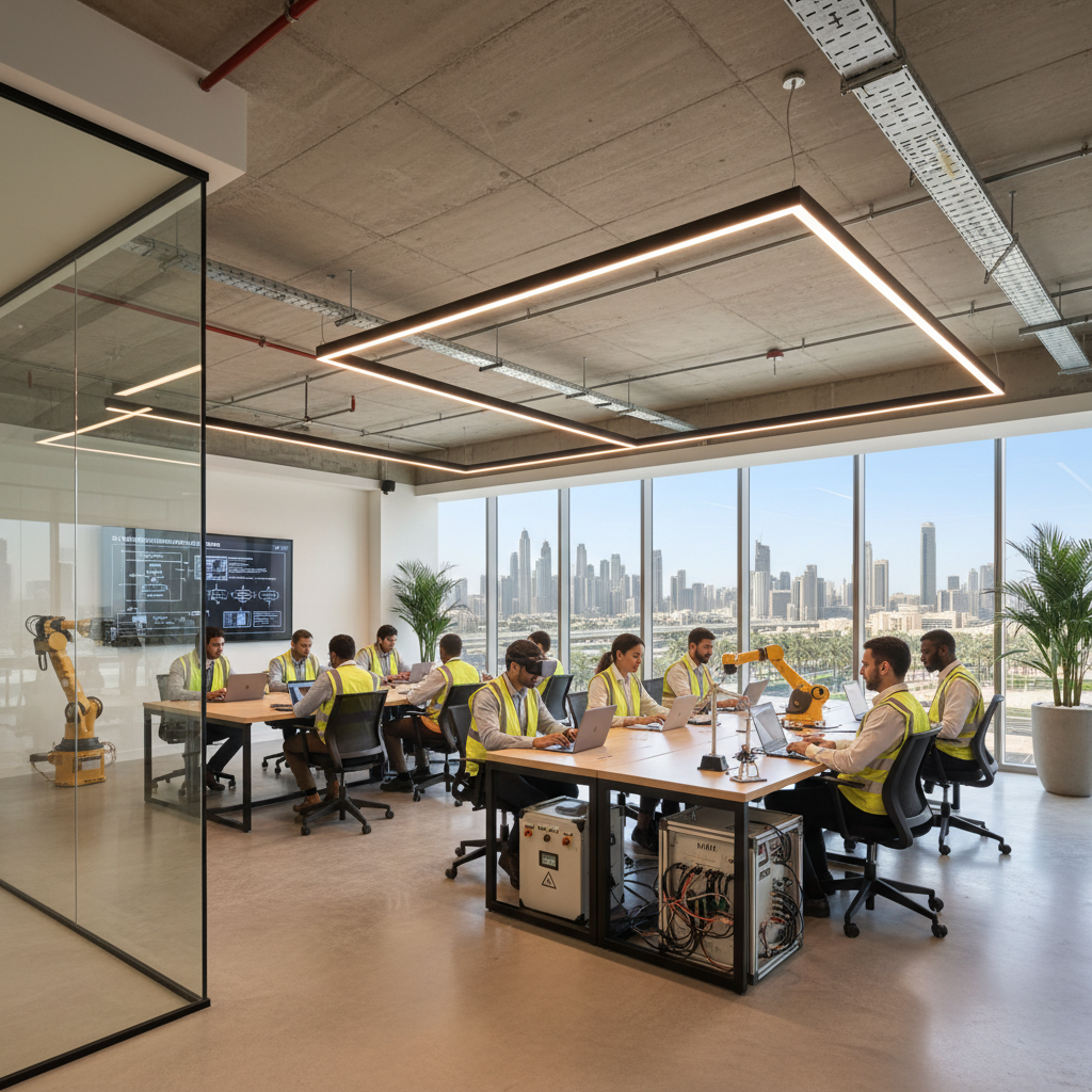 abb inaugure un centre de formation innovant à dubaï, dédié à l'apprentissage et au développement des compétences en intelligence artificielle pour répondre aux besoins technologiques de demain.