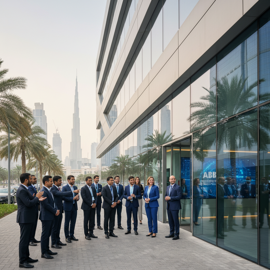 abb inaugure un centre de formation innovant à dubaï, spécialisé dans l'intelligence artificielle, pour former les professionnels aux technologies de pointe.