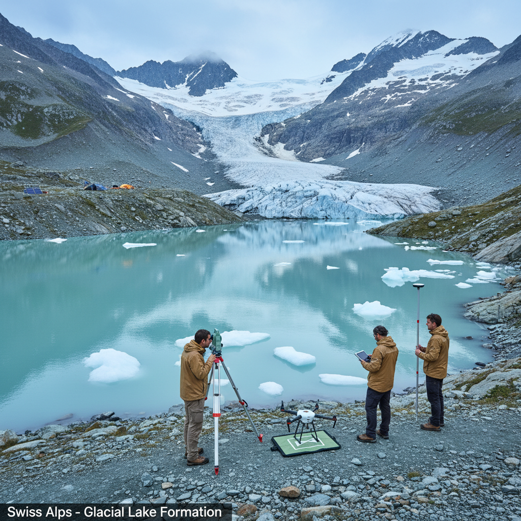 un glacier en suisse s'effondre spectaculairement, poussant les autorités à alerter sur les dangers posés par un lac artificiel qui se forme, augmentant les risques environnementaux et sécuritaires dans la région.