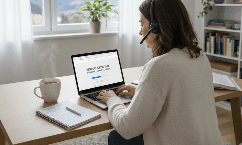obtenez votre diplôme de secrétaire médicale à distance grâce à une formation par correspondance efficace, flexible et adaptée à votre rythme. inscrivez-vous dès maintenant pour une carrière réussie !