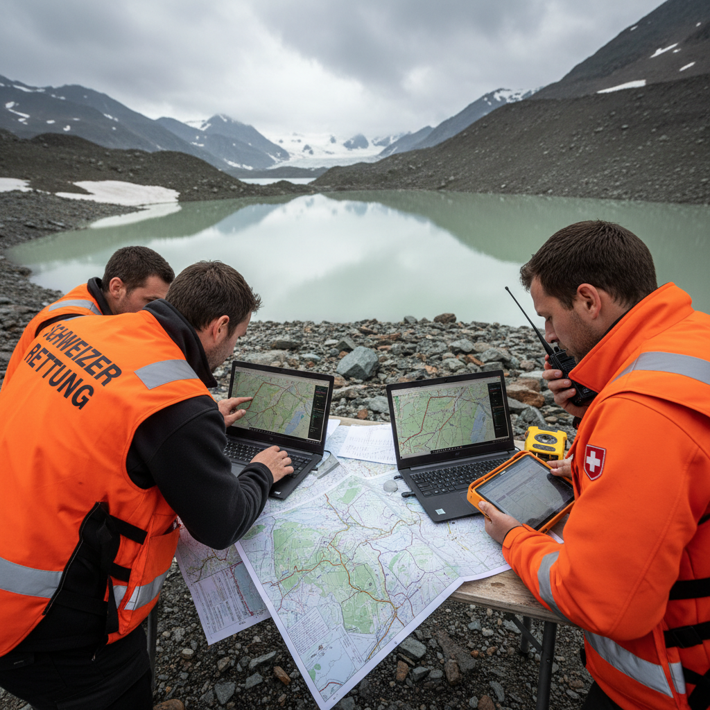 en suisse, la fonte rapide du glacier du birch suscite des inquiétudes croissantes face au risque de formation imminente d'un lac, menaçant les zones environnantes.